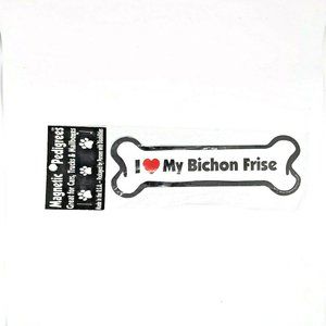 I Love My Bichon Frise - Dog Magnet - Car-Truck-Mailbox-Fridge - 7 x  2.25 inch